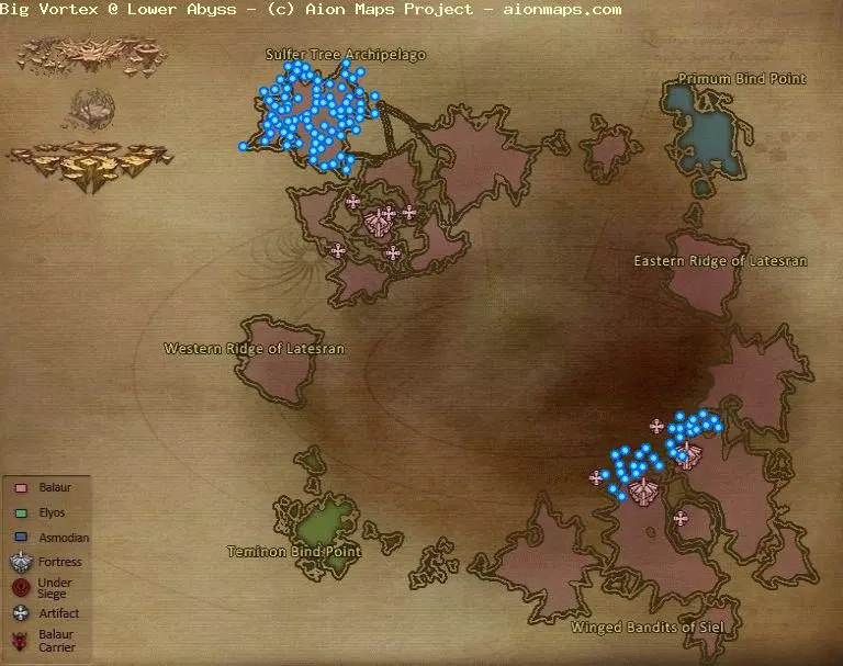 Big Vortex in Lower Abyss