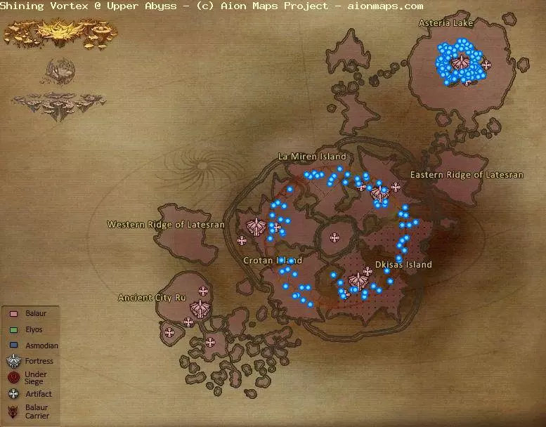 Shining Vortex in Upper Abyss