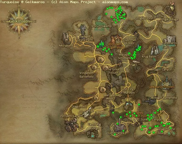 Turquoise in Gelkmaros