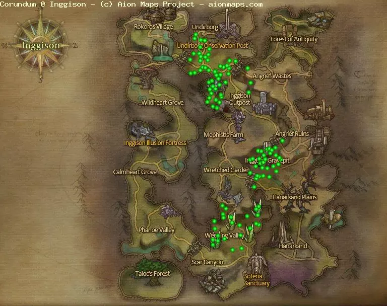 Corundum in Inggison