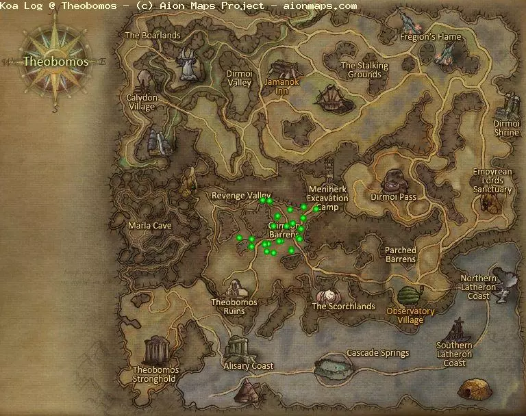 Koa Log in Theobomos