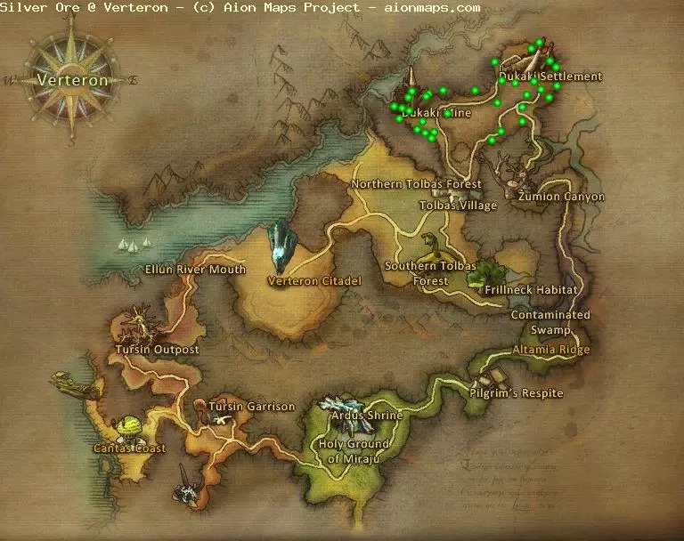 Silver Ore in Verteron